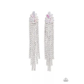 Paparazzi Jewelry Accessories - Overnight Sensation - Multi Oil Spill Earrings