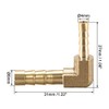 sourcing map Hose Adaptor Brass 90 Degrees 6 mm to