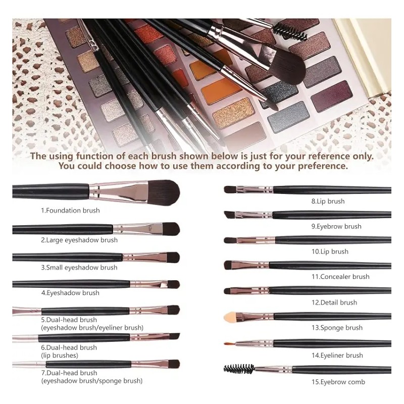 Ucanbe Paleta 60 Sombras Nude Con Brochas Mate Y Brillante