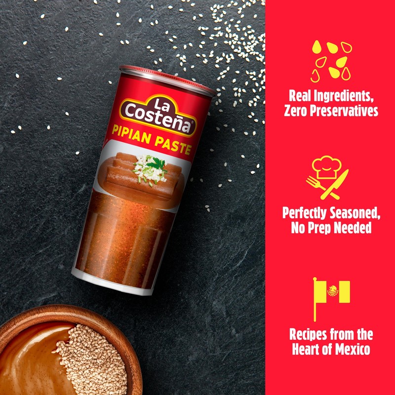 La Costeña Pipian Mole Sauce - Pipian Paste with Ancho