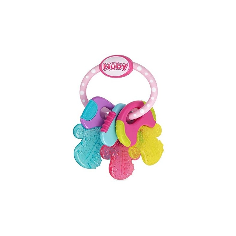 Nuby Ice Gel Teether Keys (1 Pack Pink)