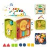 Cubo Didctico De Actividades Montessori 6 En 1 Para Bebs