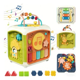 Cubo Didctico De Actividades Montessori 6 En 1 Para Bebs                                                                                              