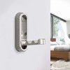 2 Pack Silver Foldable Wall Hooks Heavy Duty - Invisible