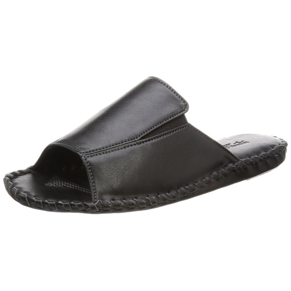 Pansy FP9728 Men's Room Shoes, Slippers, Made in Japan, Black