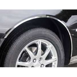 Upgrade Your Auto 4pc. Luxury FX Steel S. 7/8" Fender Trim w/3M&Gasket for Buick Lucerne 4D 06-11