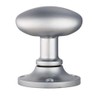 Carlisle Brass MK001SC Oval MORTICE KNOB with FACE FIX Rose,