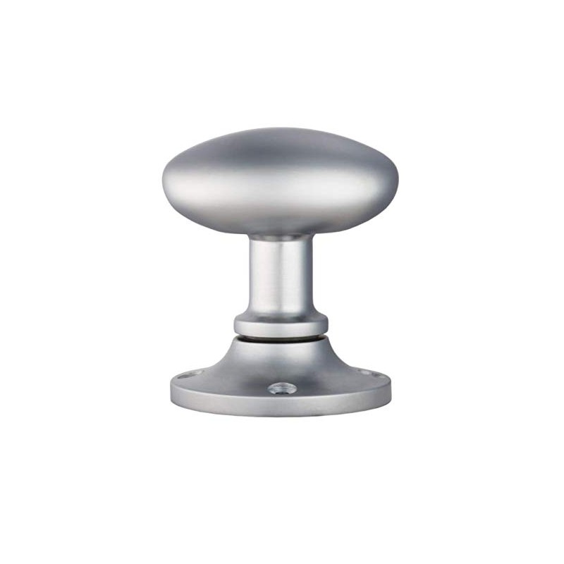 Carlisle Brass MK001SC Oval MORTICE KNOB with FACE FIX Rose,