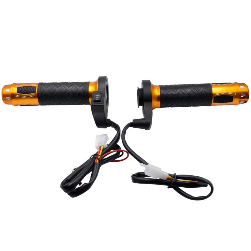 12V Electric Motorcycle Handlebar Heated Grips Temperature Adjustable Electric Heated