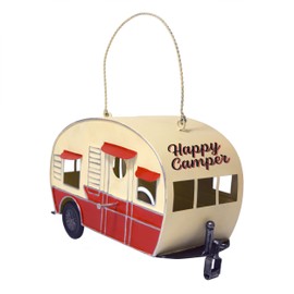 Rivers Edge Products Rivers Edge Products Camper Hanging Bird House - Decorative Nest Box for Small to Medium Birds - RV Nesting House for Outside - Outdoor Rustic Yard, Patio, Garden Decor - RV