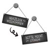 Do Not Disturb Or Welcome Chalkboard Style Reversible Sign With