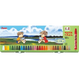 Pentel Crayons PTCR-30, 30 Color Set, Collection of Colors