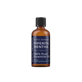 Mystic Moments Piperita Mentha Essential Oil 100 ml - Pure & Natural Oil for Diffusers, Aromatherapy and Massage Mixtures Vegan GMO Free