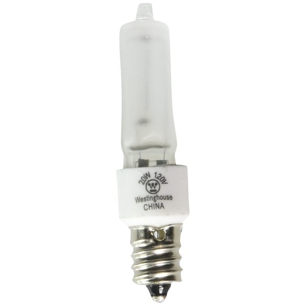 Westinghouse Lighting 0625300, 20 Watt, 120 Volt Frosted Incand T3 Light Bulb, 2000 Hour 190 Lumen