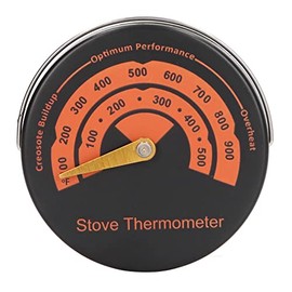 Termómetro de Estufa de Leña Estufas de Gas Magnéticas Medidor de Temperatura Superior para Estufas de Leña Estufas de Gas Pellet para Evitar el Sobrecalentamiento 0 ℃ ~ 500 ℃