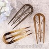 Framendino, 6 Pack U Shaped Hair Pins 3 Internal Teeth
