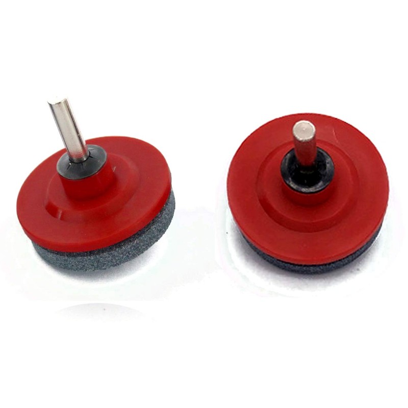 XNJIHWA 4Pcs Lawn Mower Blade Sharpener with 1Pcs Blade Balancer