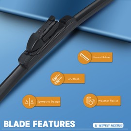 Replacement for 2009-2018 Volvo XC60 - MIKKUPPA 26"+20" Windshield Wipers - All Season Wiper Blades, Pack of 2