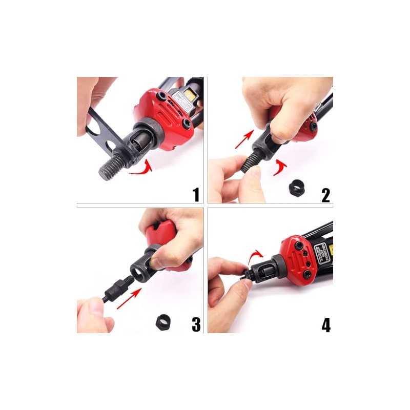ZIOJOVK 3/8-16 Rivet Nut Tool Tip, Replacement Mandrel