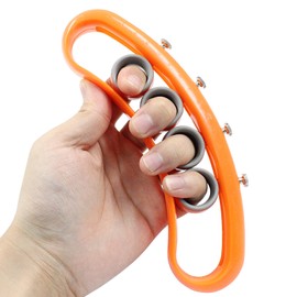 Coufce Guitar Finger Expansion Tool, Guitar Finger Cover, Beginner Guitar Stretcher Portable, Musical Instrument Accessories for Guitar Bass, Orange