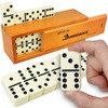 Queensell Jumbo Dominoes Set for Adults and Kids – Domino