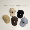 Retro Embroidered Baby Hat for Boys, Thin Casual All-Match Foreign Style (Spring/Autumn), Head Circumference 48-52cm (Ages 2-6) Standard/Ys-422 Khaki 3ea