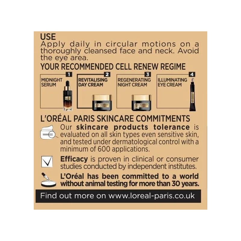 L'Oréal Paris Age Perfect Cell Renew Day Cream 50ml-1.7 fl