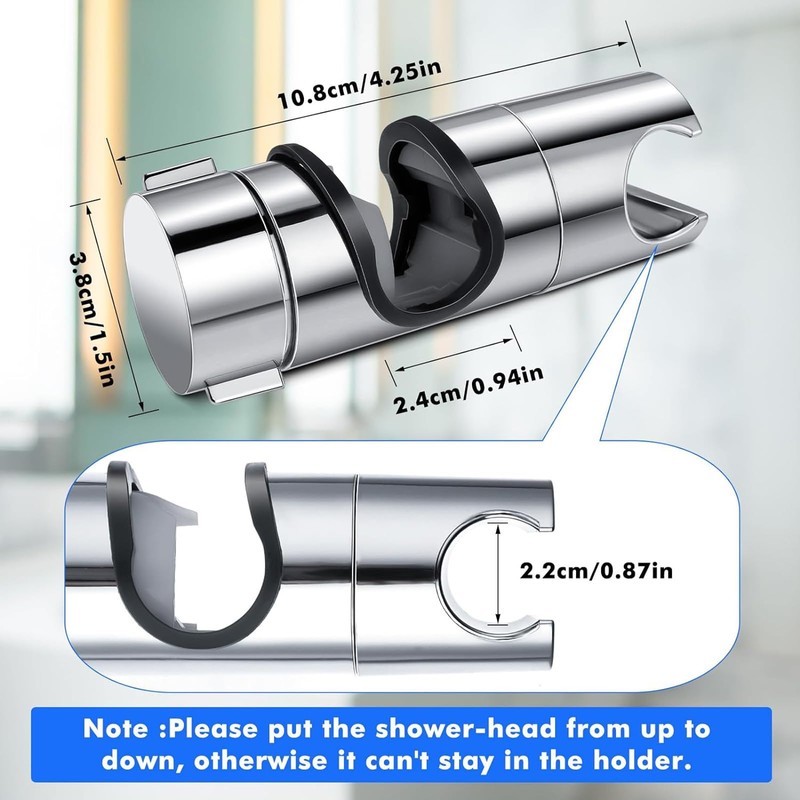 Adjustable Shower Head Holder Shower Holder Bracket Chrome Plated Shower