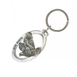 Bobwhite Quail Keychain, B033KC, 2 Inches, Game Bird, Hunting, Wildlife, Gift