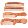 Frcolor Comb Hair Comb Peach Trees Massage Hair Brush Women's