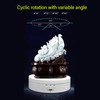 Motorized Rotating Display Stand White USB Charging Round 3 Speeds