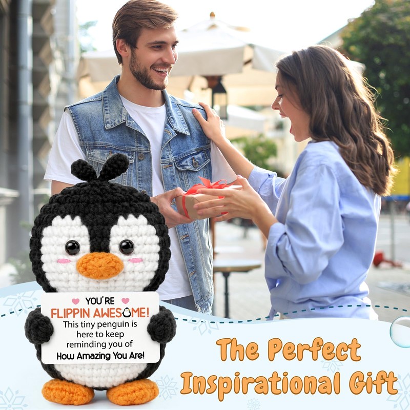 Positive Penguin Gifts, Good Luck Positive Gifts With Card