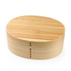 Fujishiro Kogei 001-266 Natural Bento Box , Finished in Japan, Large