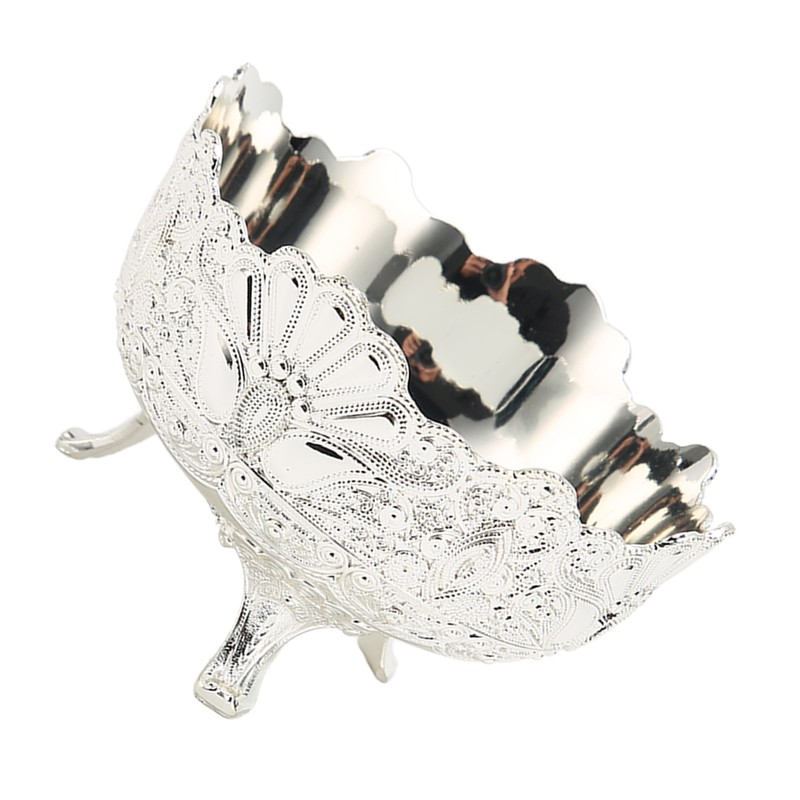 Serving Bowl European Style Retro Elegant Alloy Fruit Bowl for