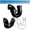 Lesso ABS Adjustable P Trap1 1/2 Inch for RV Drain