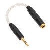 4.4mm Balanced Female to 3.5mm Stereo Male Adapter Cable Gold