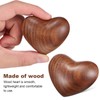 Garneck 2Pcs Wooden Heart Ornaments Handheld Heart Lucky Charm Special