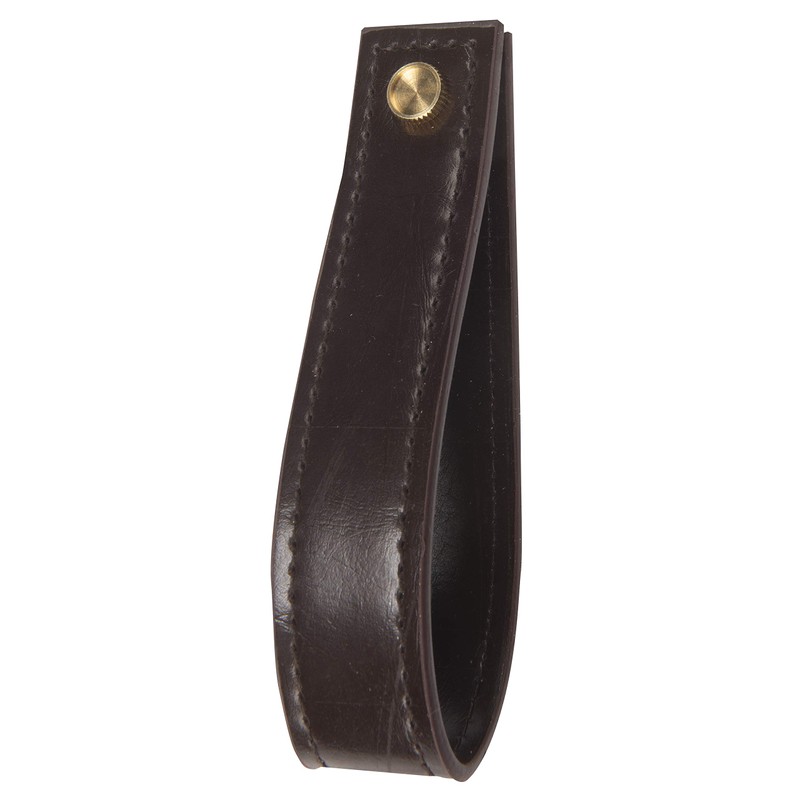 Dritz Home 44309-2 Faux Leather Handle Set, 10-Inch , Brown