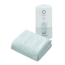 CBJAPAN Carari Earth Face Towel, 4x Water Absorbency Microfiber, Blue, 1 Towel, Quick Dry (Absorbs Water in the Fiber Gaps), Marshmallow Texture, Fluffy, 11.8 x 31.5 inches (30 x 80 cm)