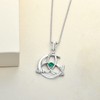YL Celtic Necklace 925 Sterling Silver 12 Birthstones Cubic Zirconia
