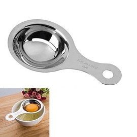 Egg Separator Stainless Steel, Egg Yolk White Separator Filter Heat Resistant Egg Separator Egg Yolk White Divider Kitchen Baking Tools