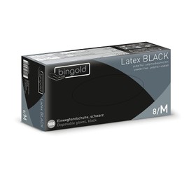 Disposable latex gloves, powder-free, pack of 100 or 1000., m