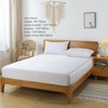 bienDo Single Size Bamboo Fitted Sheet, White, Natural Vegan Silk-Softer
