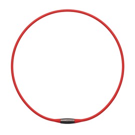 TDK EXNAS Magnetic Necklace, Lightweight, 0.4 oz (10 g), High Magnetism, 160 mT, Improves Blood Circulation, 16.5 ft (42 cm), Red