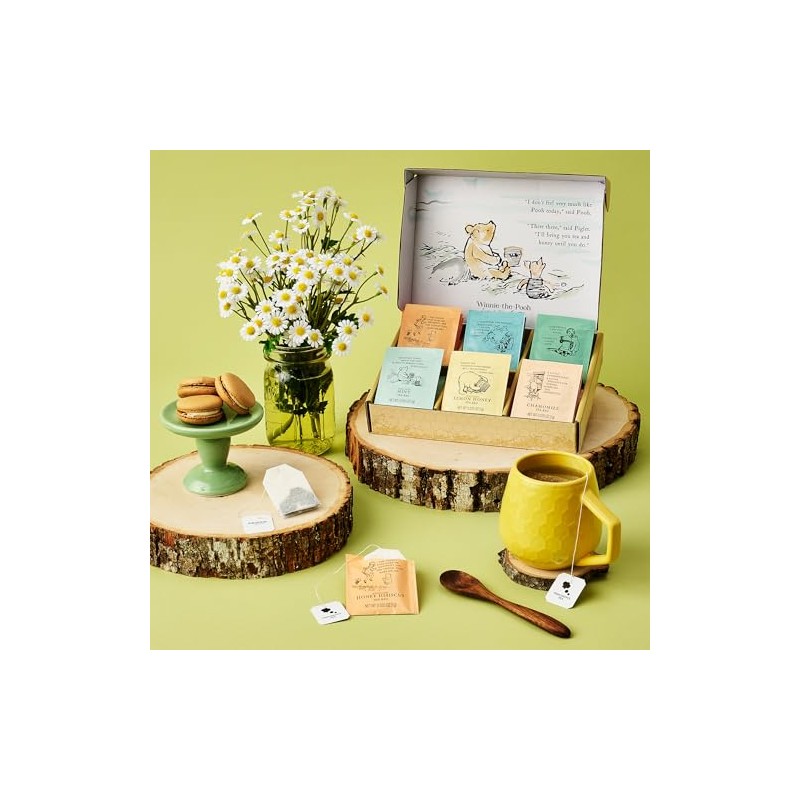 Thoughtfully, Classic Winnie-the Pooh Tea Collection Gift Set, Includes 60
