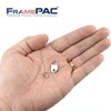 FramePac 100 Pack Picture Hangers with Screws, Small Triangle Ring,