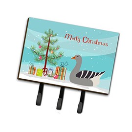 Caroline's Treasures BB9260TH68 Pilgrim Goose Christmas Leash or Key Holder, Triple, Multicolor