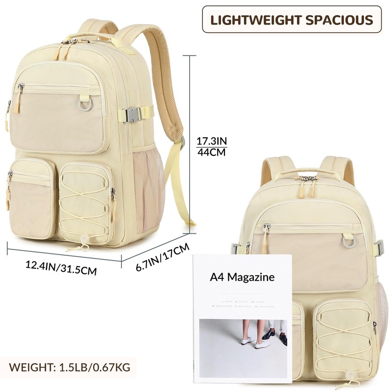 Lohol Water Resistant Daypack with Mulitiple Pockets for Travel Outdoor