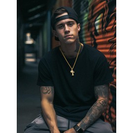 Crown Pendant for Men's and Women's Initial R Hip Hop Ice Out Letter Necklace Monogram Jewelry King Kingdom Alphabet Charm with Chain 22''