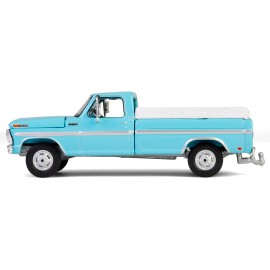 DCD 1969 Ford F-250 Farm & Ranch Special Pickup Truck Reef Aqua Blue "Down on the Farm" Series 10 1/64 Diecast Model by Greenlig